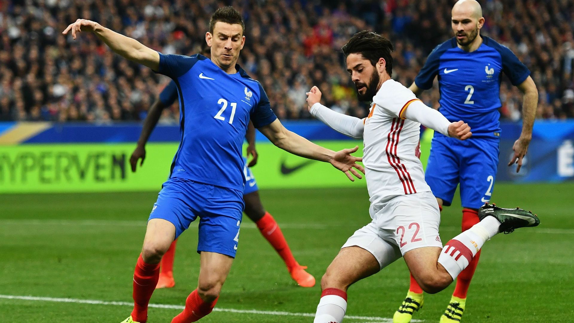 Laurent Koscielny Isco France Spain Friendly 28032017