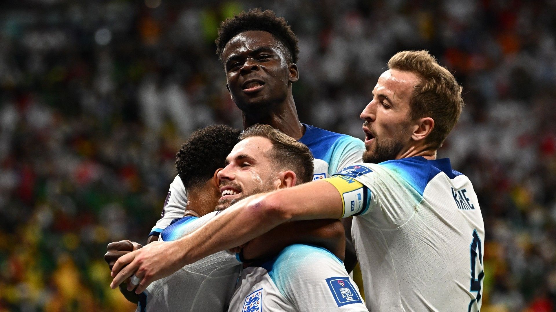 Jordan Henderson Harry Kane Bukayo Saka England 2022