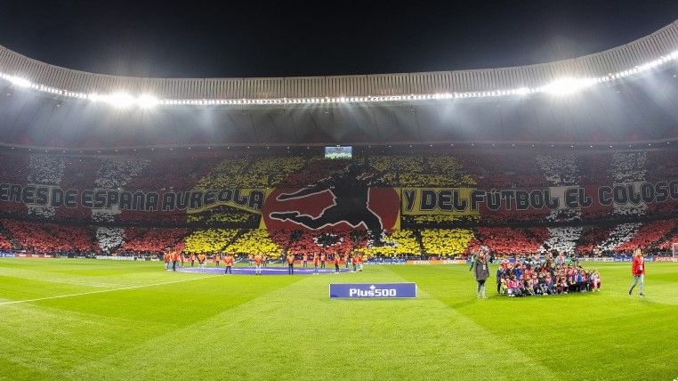 Mosaico Atletico de Madrid Barcelona LaLiga 24112018