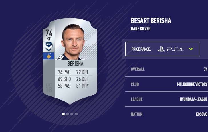 Besart Berisha FIFA 18