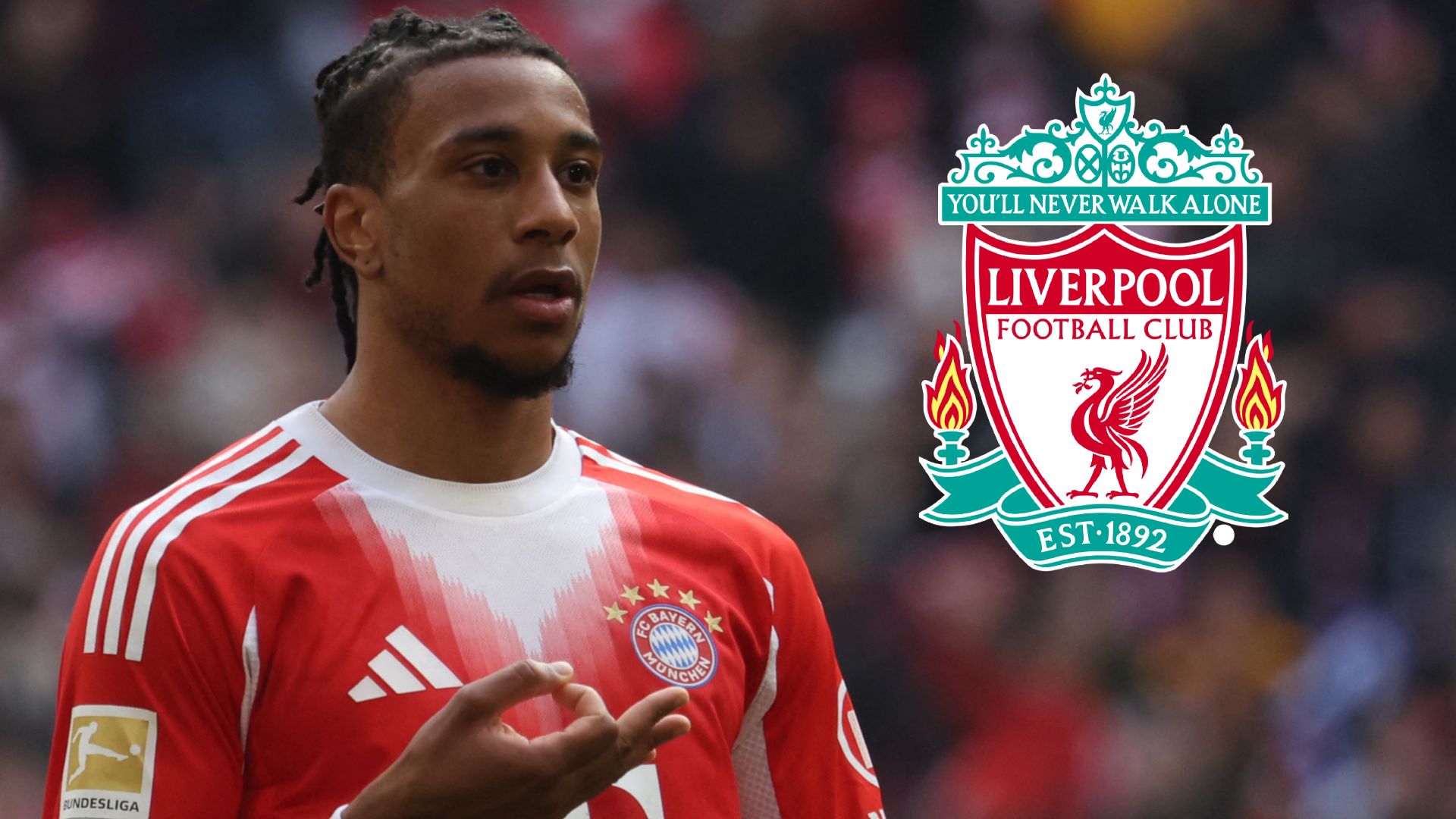 Michael Olise Liverpool badge 2025-26