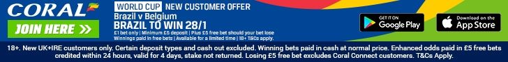 Brazil to beat Belgium new customer Coral offer footer