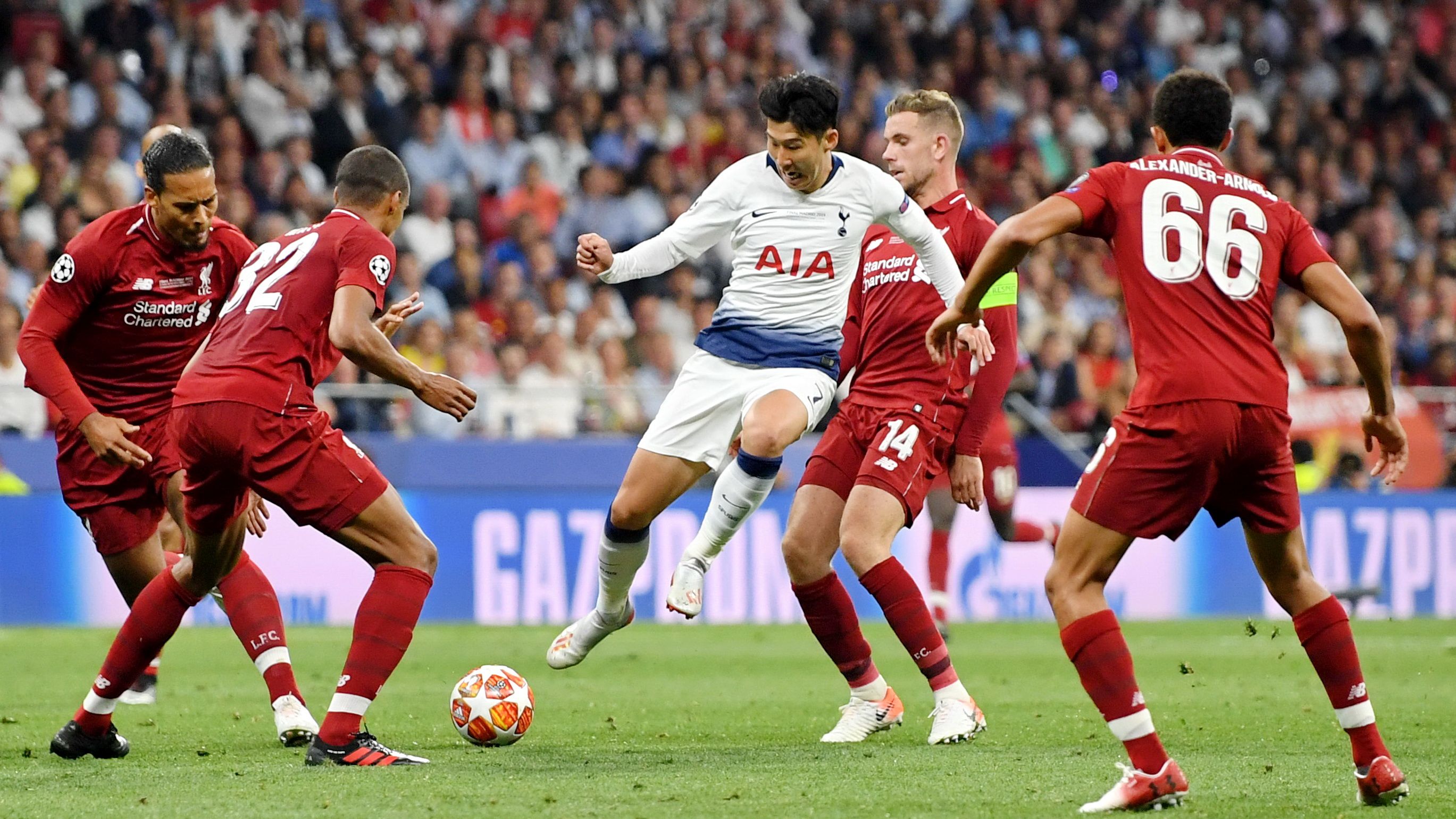 Son Heung Min Tottenham Liverpool Champions League