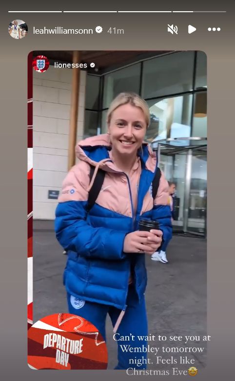 Leah Williamson England Lionesses Instagram