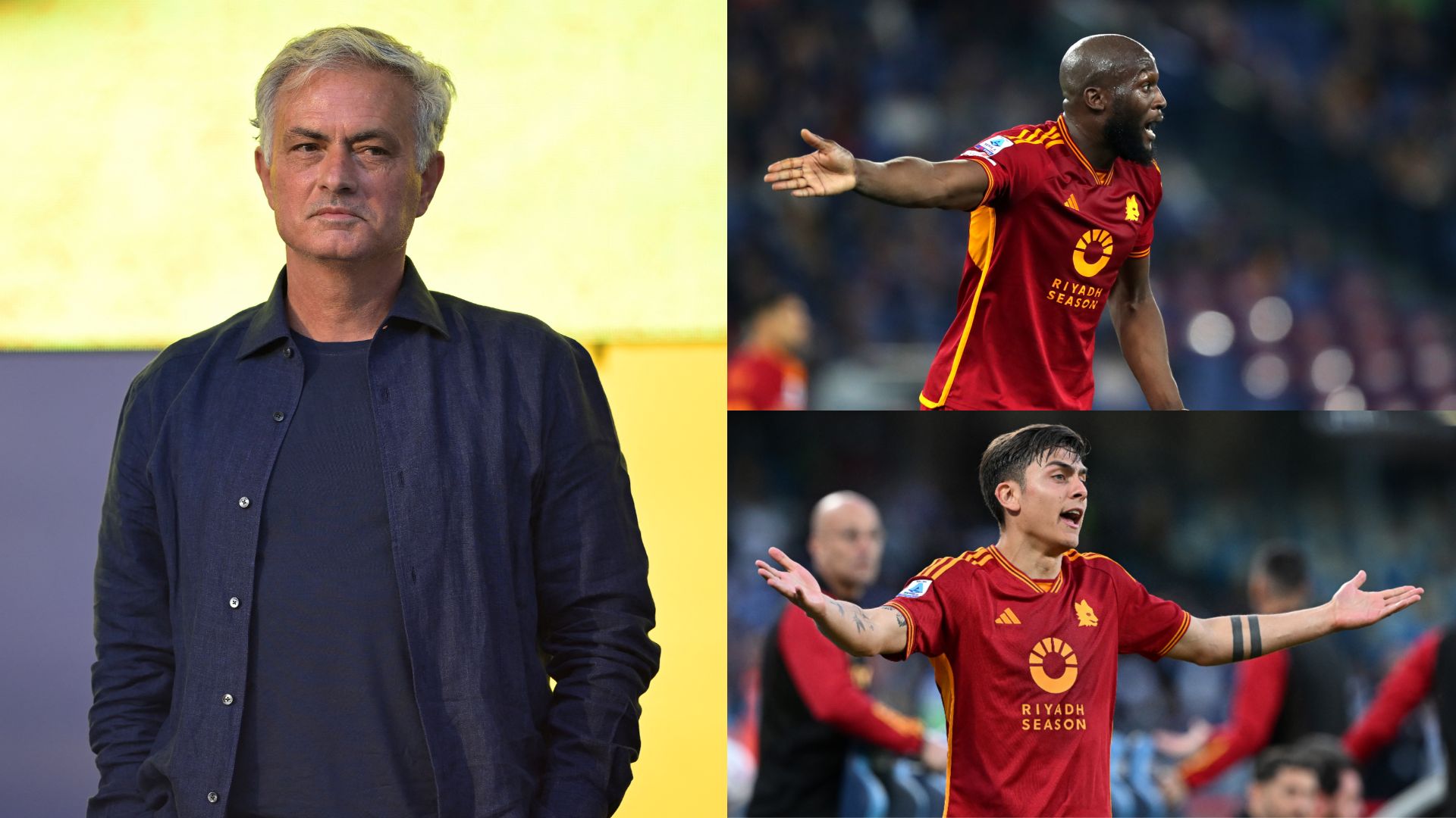 Jose Mourinho Romelu Lukaku Paulo Dybala