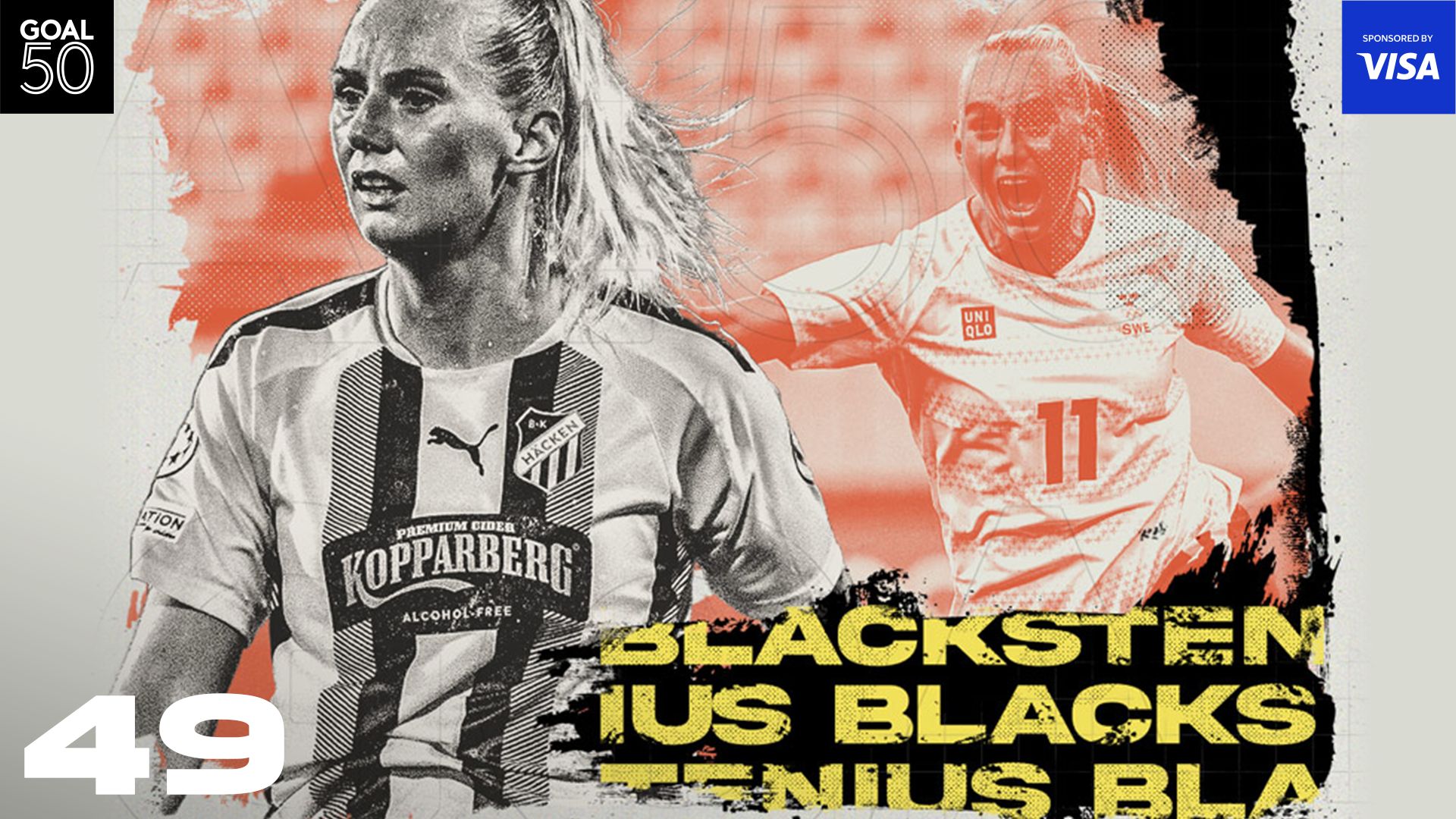 Stina Blackstenius GOAL50 2021