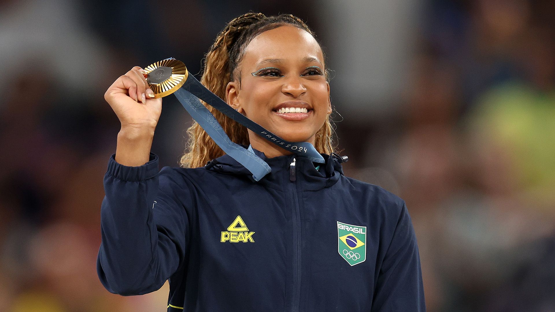 Rebeca Andrade, ouro no solo, Paris, 2024