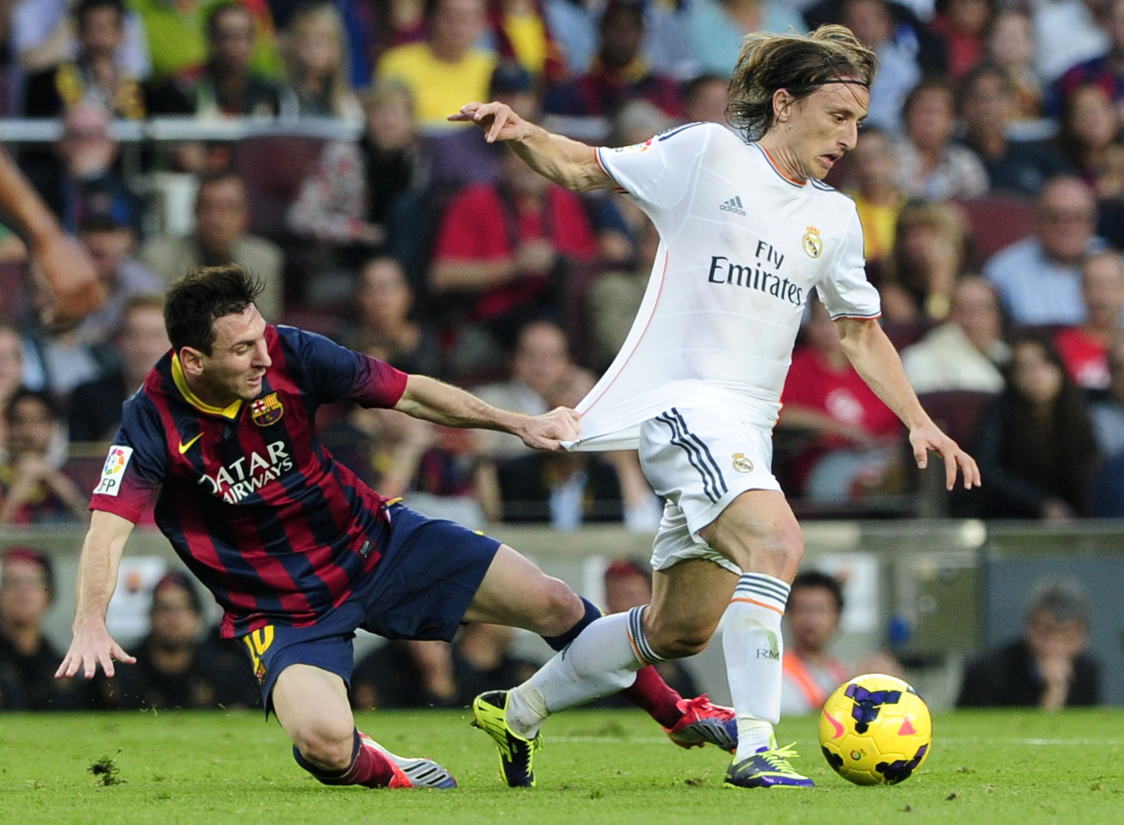 Lionel Messi Luka Modric Clasico Barcelona Real Madrid 26102013