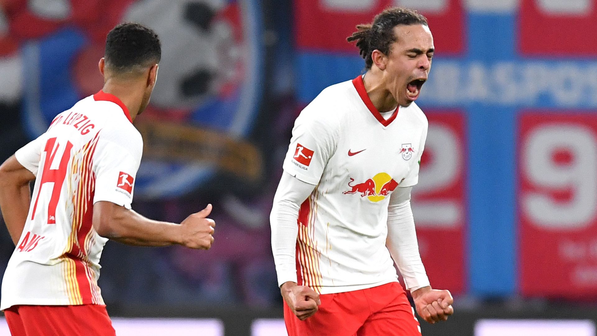 YUSSUF POULSEN RB LEIPZIG BUNDESLIGA 27022021
