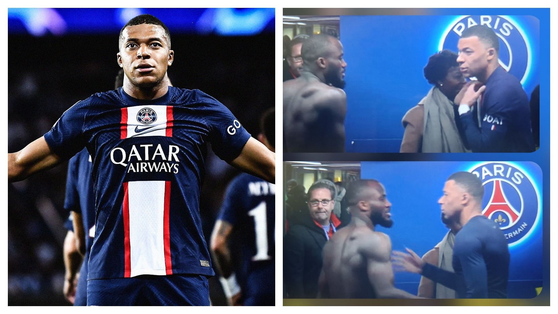 Kylian Mbappé exchanged his 201-goal jersey with Ignatius Ganago