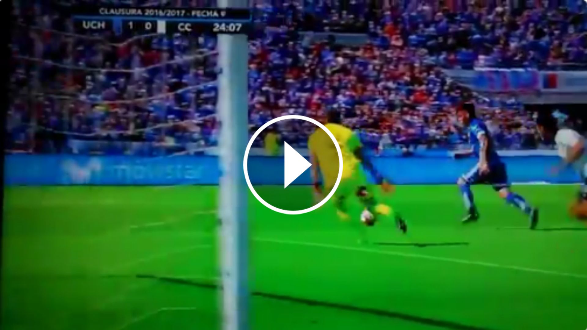 play Gol Ubilla. Universidad de Chile Colo Colo 08042017