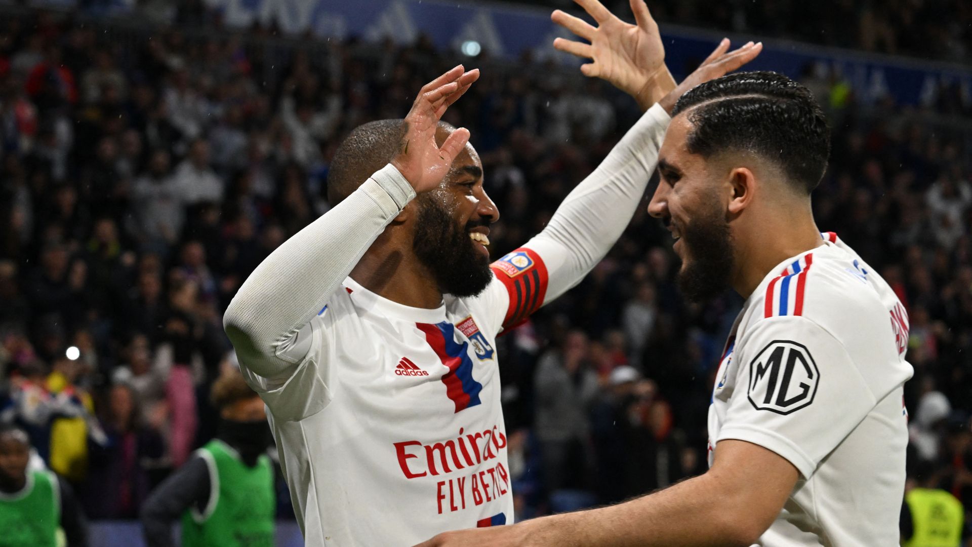 Olimpique Lyon celebration