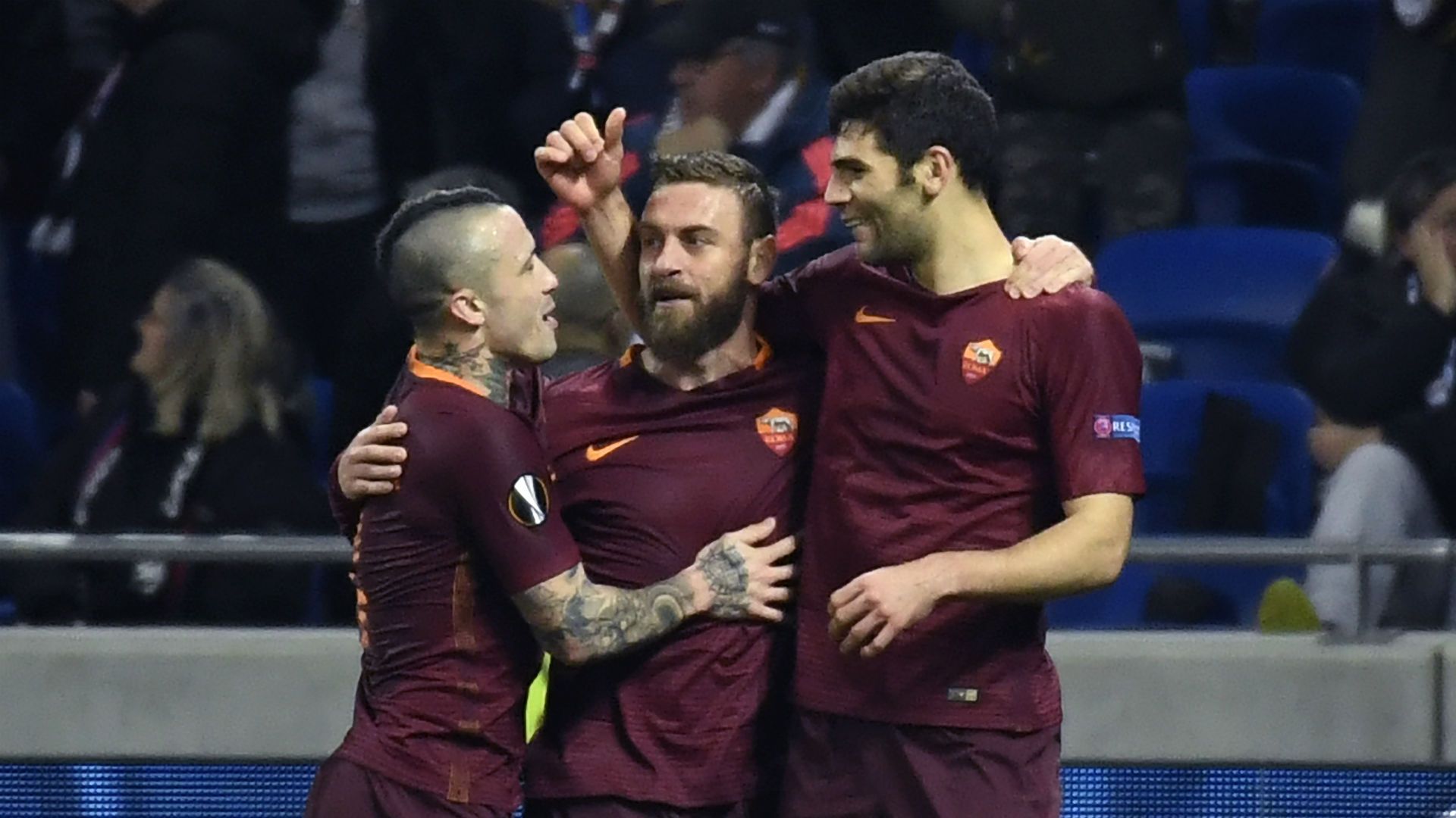 Lyon Roma Nainggolan De Rossi Fazio