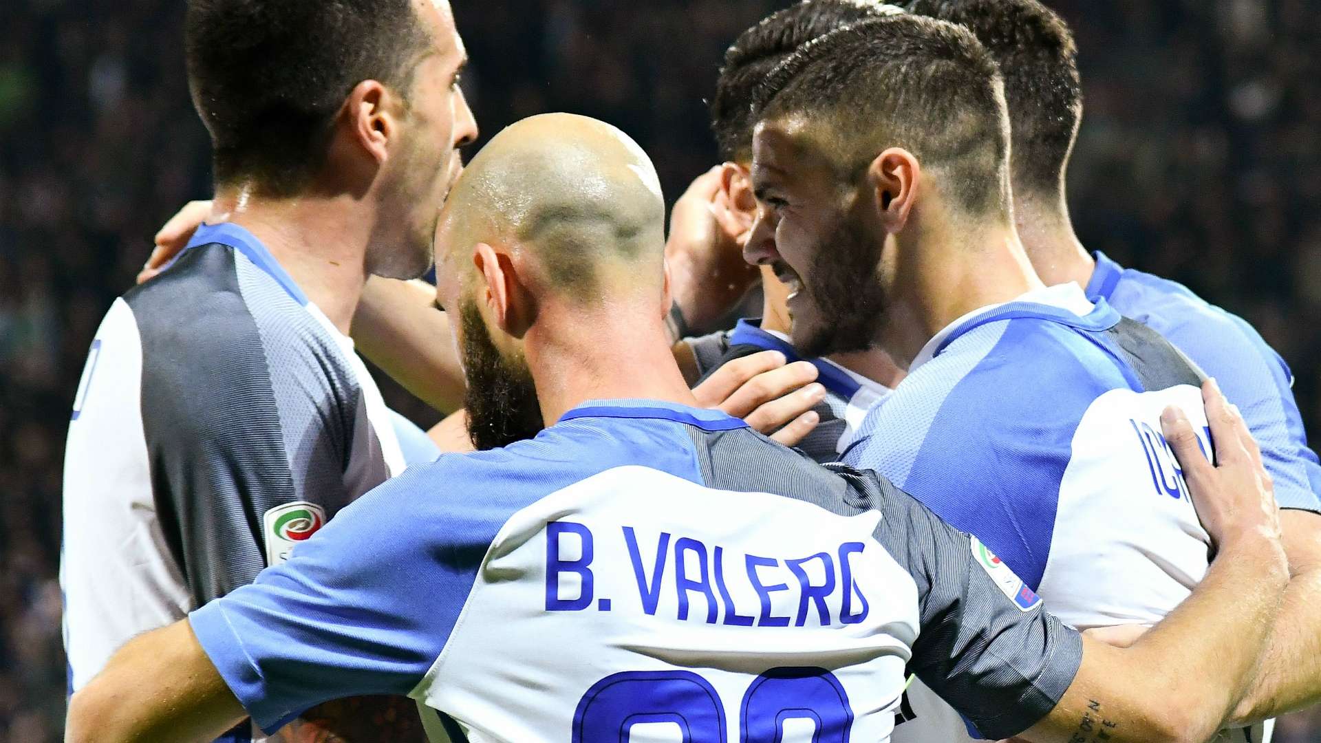 Inter celebrating Serie A