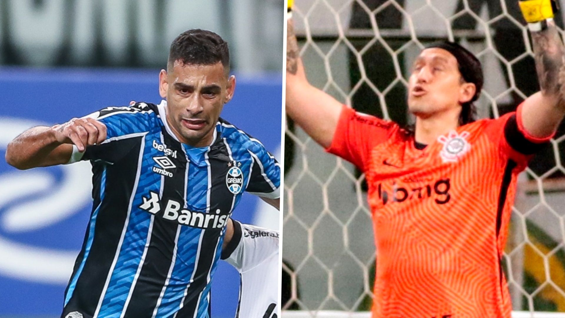 GFX Diego Souza Grêmio Cássio Corinthians