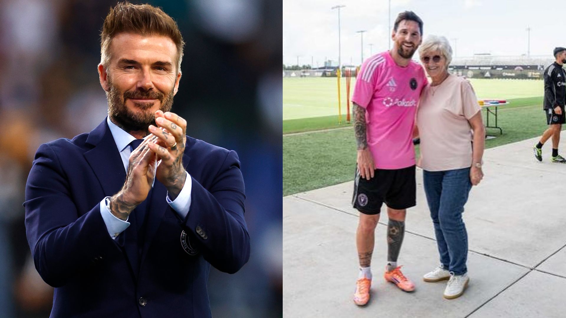 David Beckham Lionel Messi mother 2025