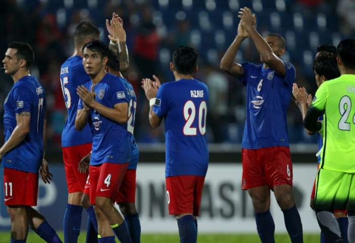 Johor Darul Ta'zim after their win over Beoungket Angkor