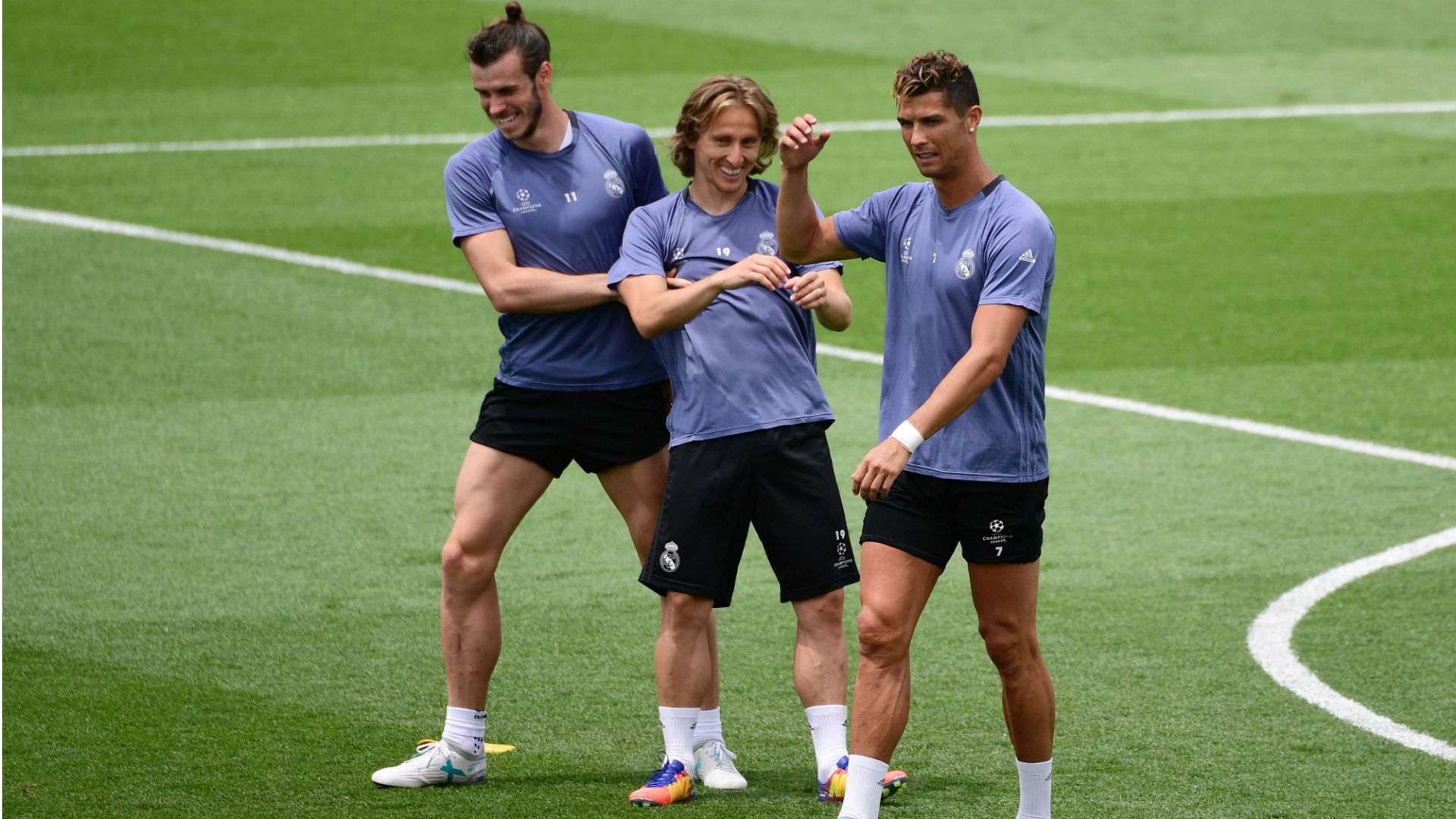 Gareth Bale Luka Modric Cristiano Ronaldo Real Madrid