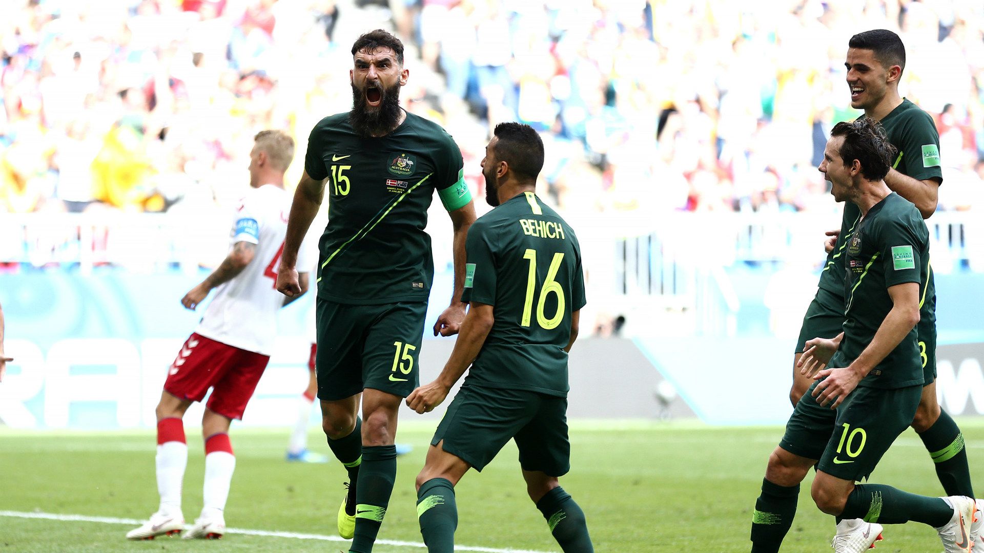 Mile Jedinak Australia Denmark WC 2018