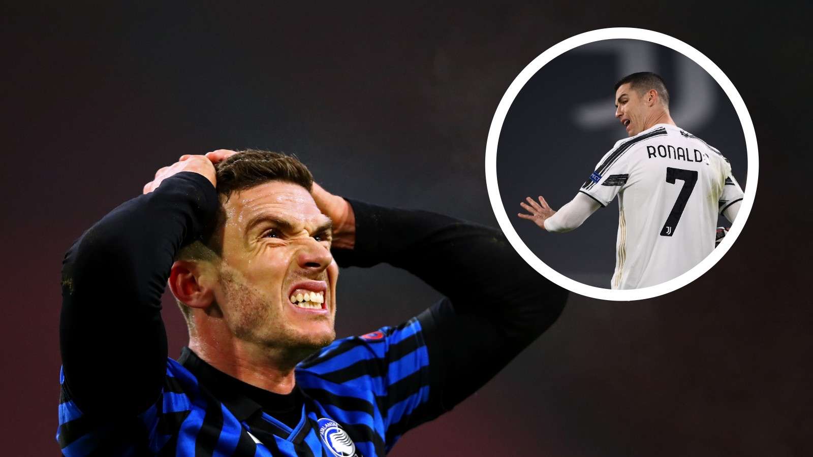 GFX Robin Gosens Cristiano Ronaldo Juventus Atalanta