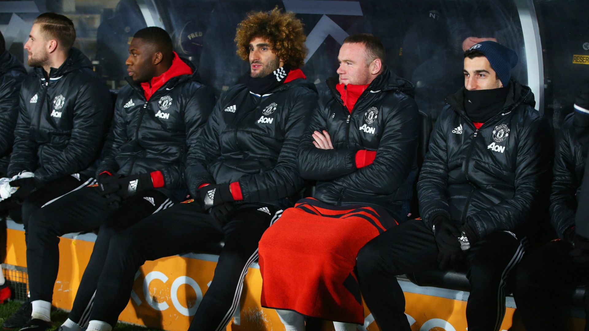 Manchester United bench Premier League