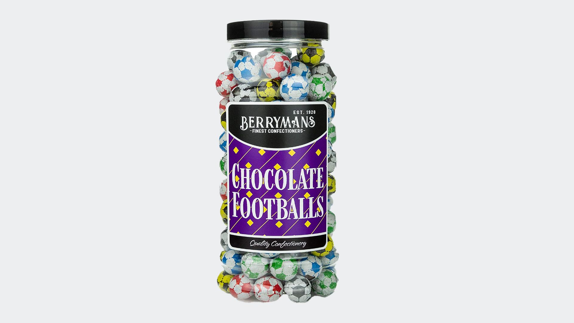 Chocolate Footballs Gift Jar