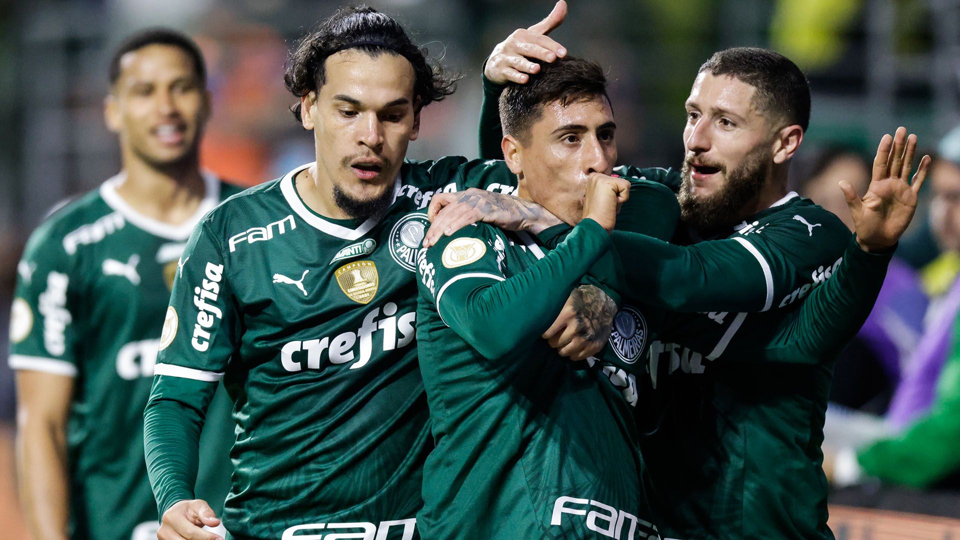 Gómez, Merentiel, Zé Rafael, Palmeiras x Santos, Brasileirão, 18092022