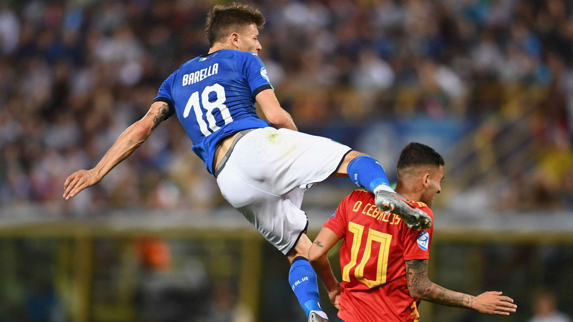 Nicolò Barella Italy Spain Under 21