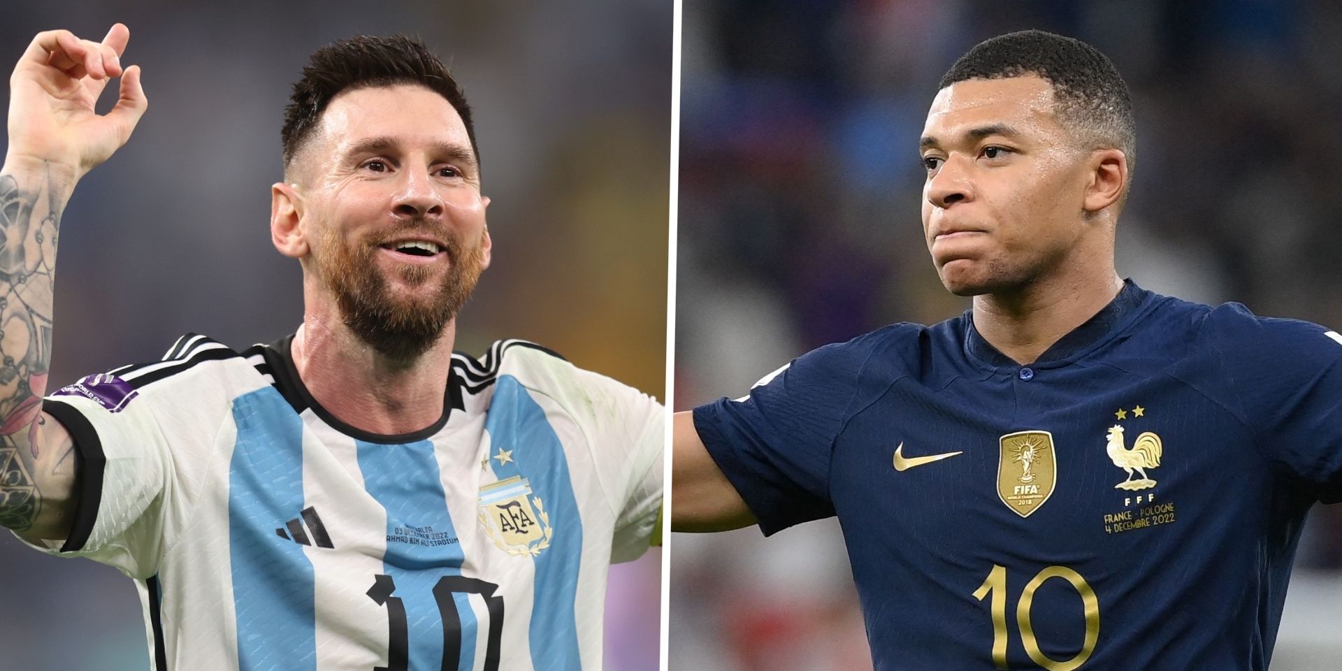 HIC 2:1 Mbappe vs Messi
