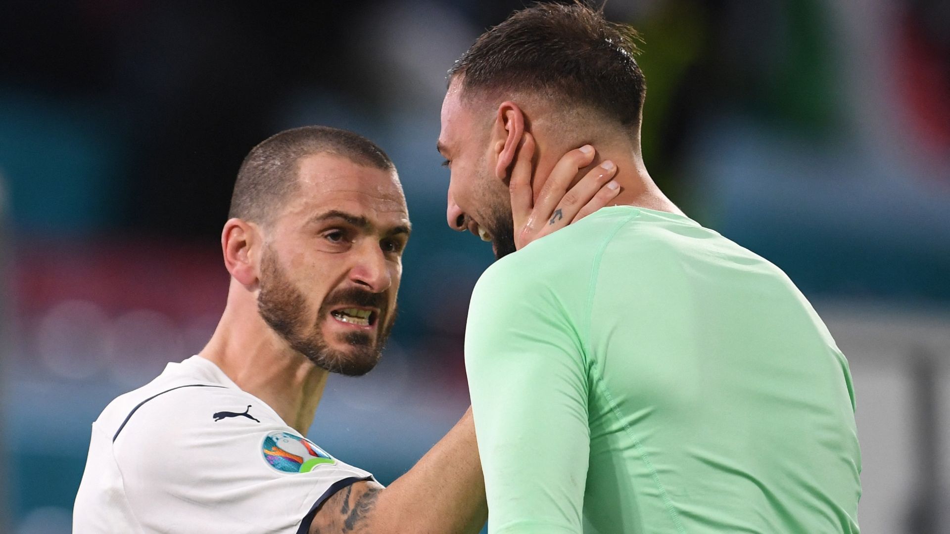 Leonardo Bonucci Gianluigi Donnarumma Italy Euro 2020