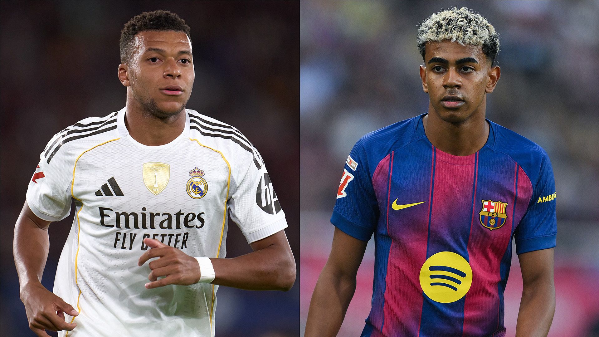 Kilyan Mbappe Real Madrid Lamine Yamal Barcelona