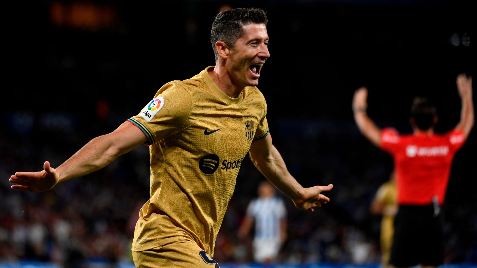 Lewandowski Real Sociedad Barcelona LaLiga 2022-23 