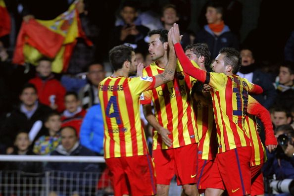 Jordi Alba Cesc Fabregas Cartagena Barcelona Copa del Rey 12062013