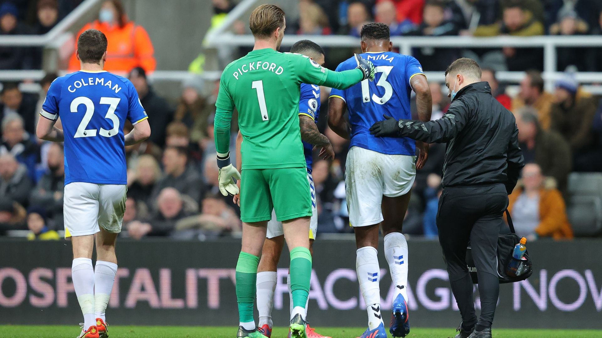 Yerry Mina Everton Newcastle 2022
