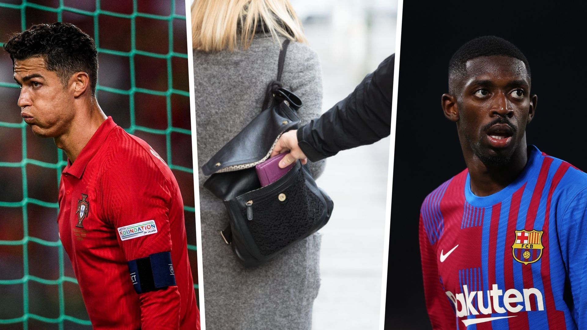 Cristiano Ronaldo Ousmane Dembele theft