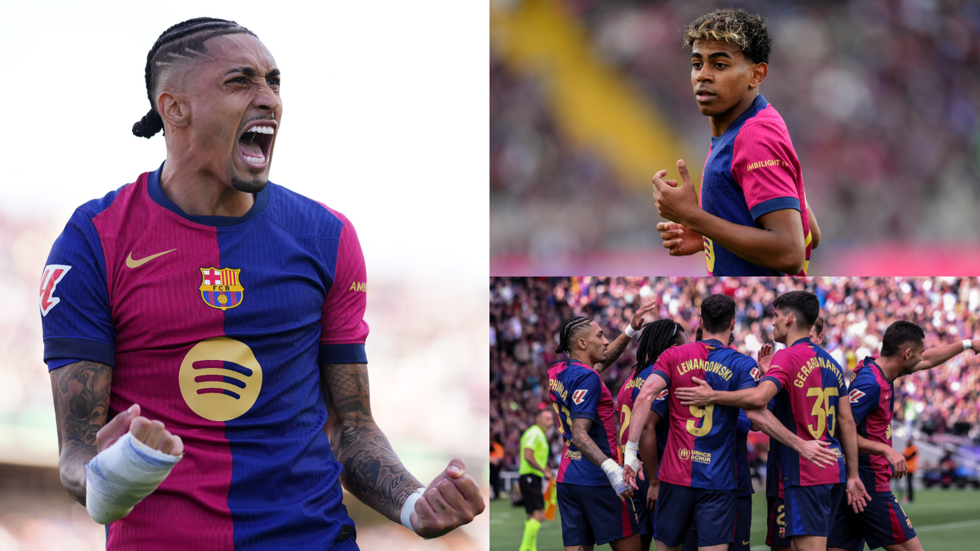 Barcelona player ratings vs Celta Vigo: That's what champions are made of! Lamine Yamal and Dani Olmo spark incredible comeback and Raphinha scores brace as Hansi Flick's side edge closer to La Liga glory | Goal.com UK