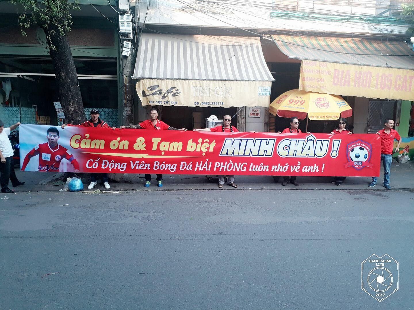 CĐV Hải Phòng chia tay Minh Châu