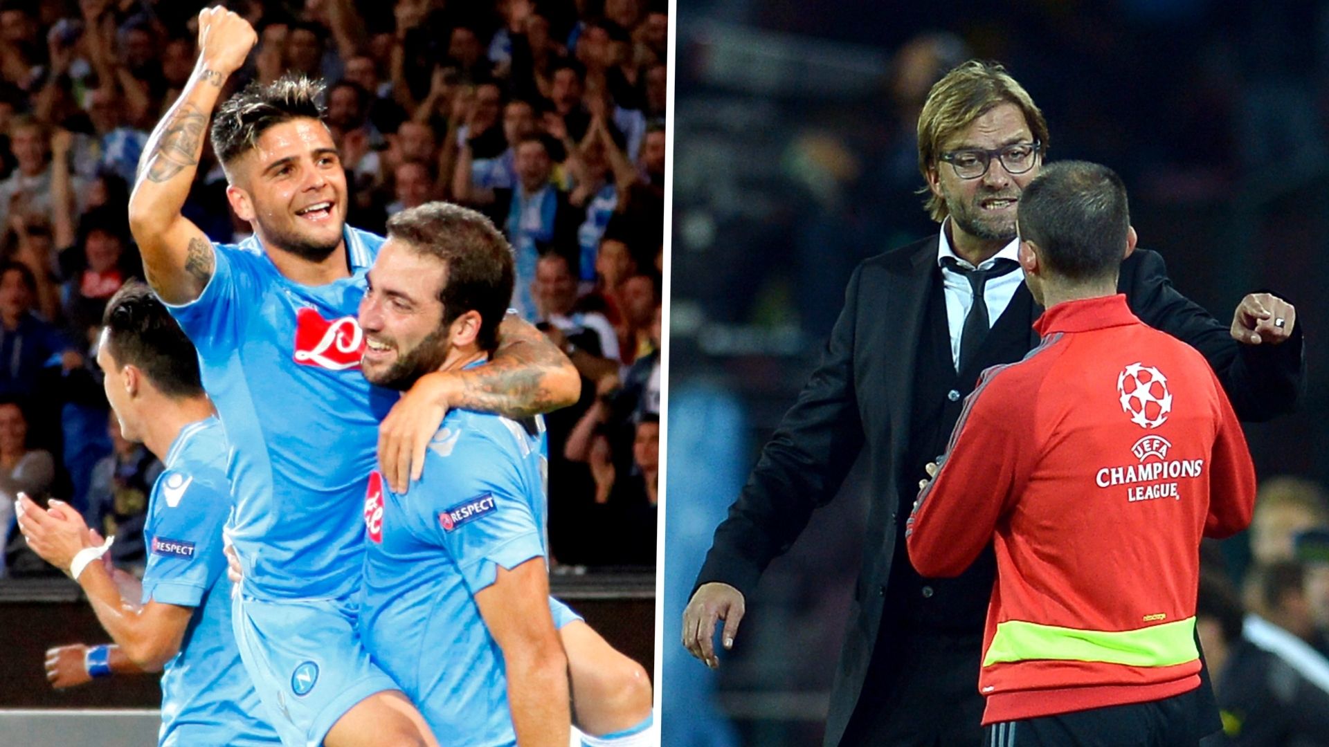 Lorenzo Insigne Jurgen Klopp Napoli Borussia Dortmund Champions League 2013