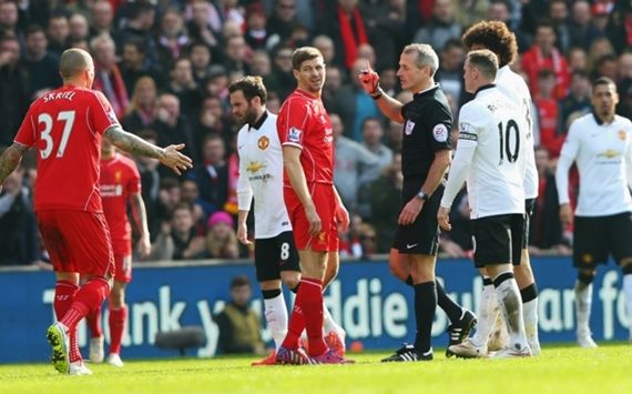 Steven Gerrard Red Card