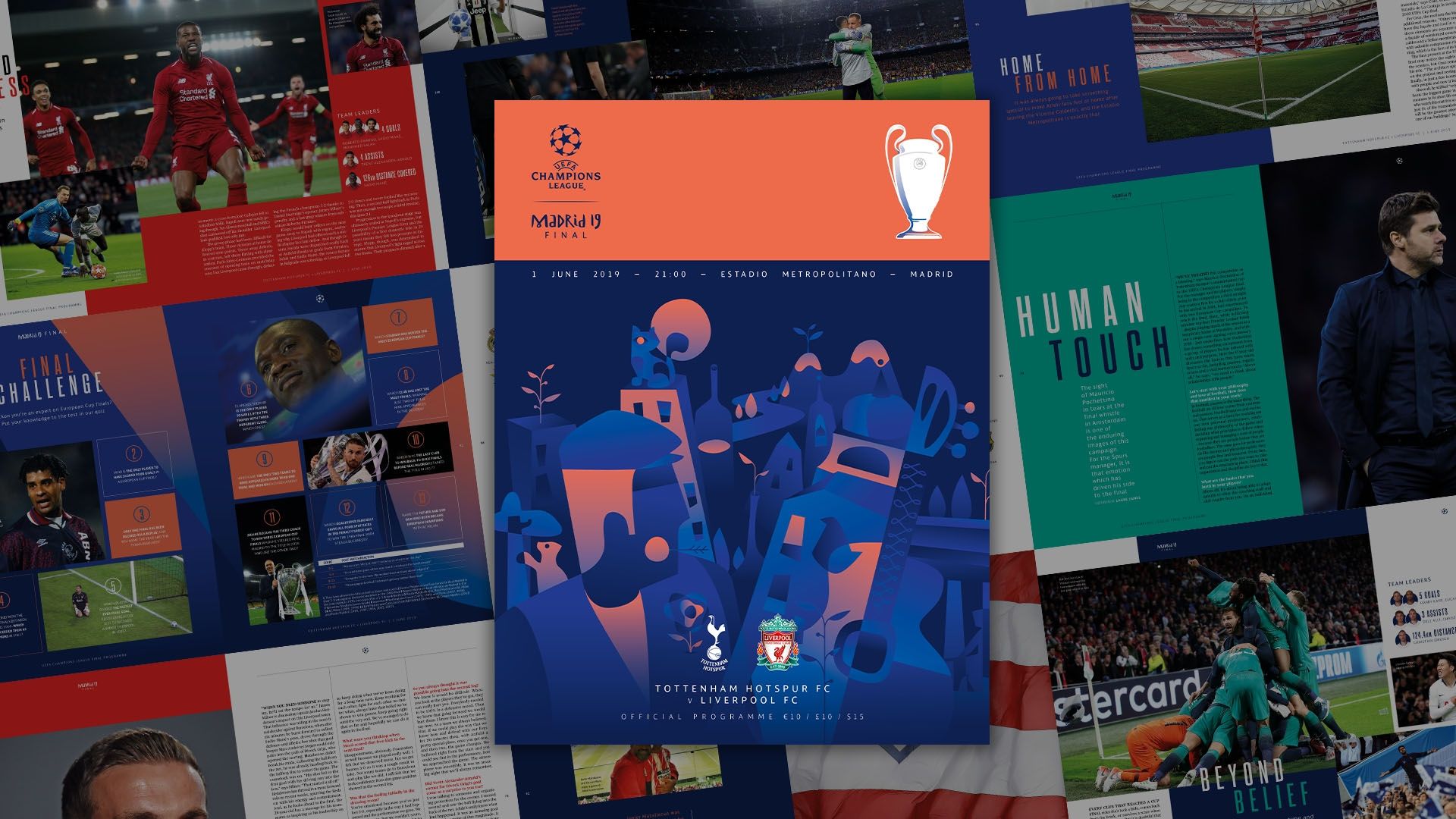 Uefa Champions League official program pages