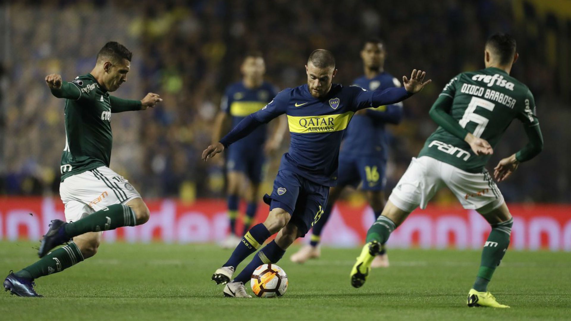 Nahitan Nandez Boca Palmeiras Copa Libertadores Semifinal Ida 24102018