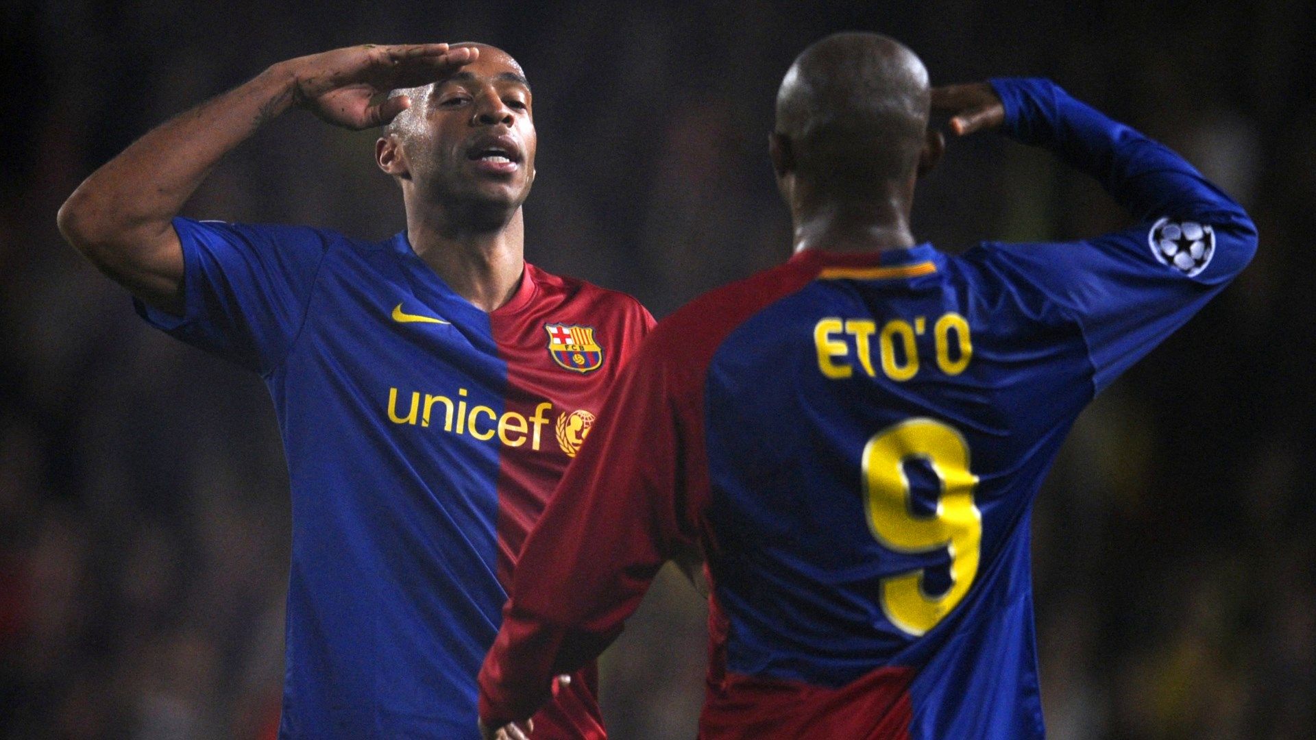 Thierry Henry Samuel Eto'o Barcelona Bayern 2009