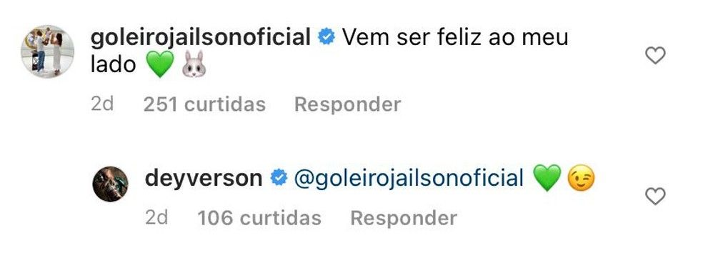Instagram Jailson e Deyverson, América