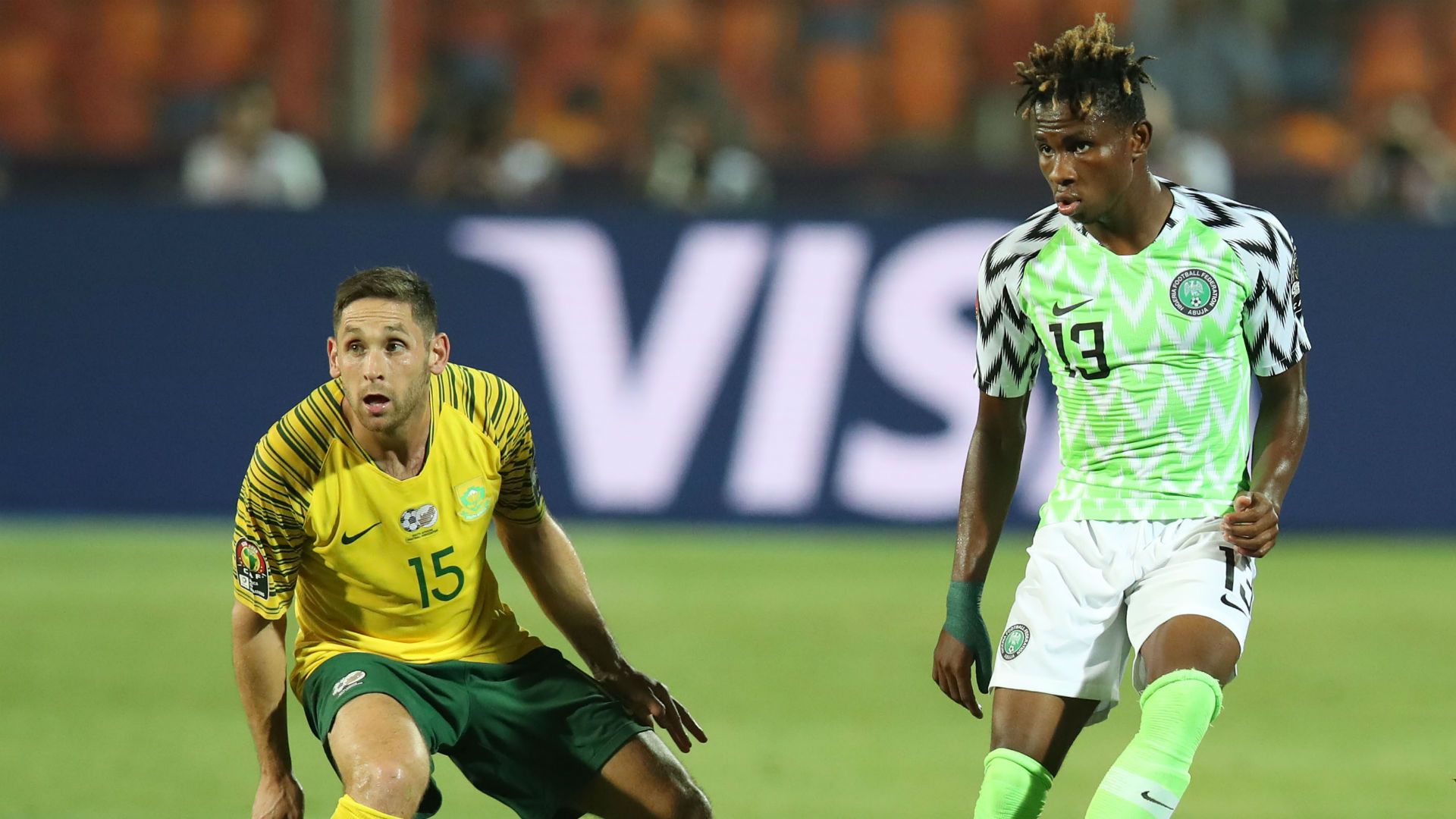 Dean Furman, South Africa & Samuel Chukwueze, Nigeria, July 2019