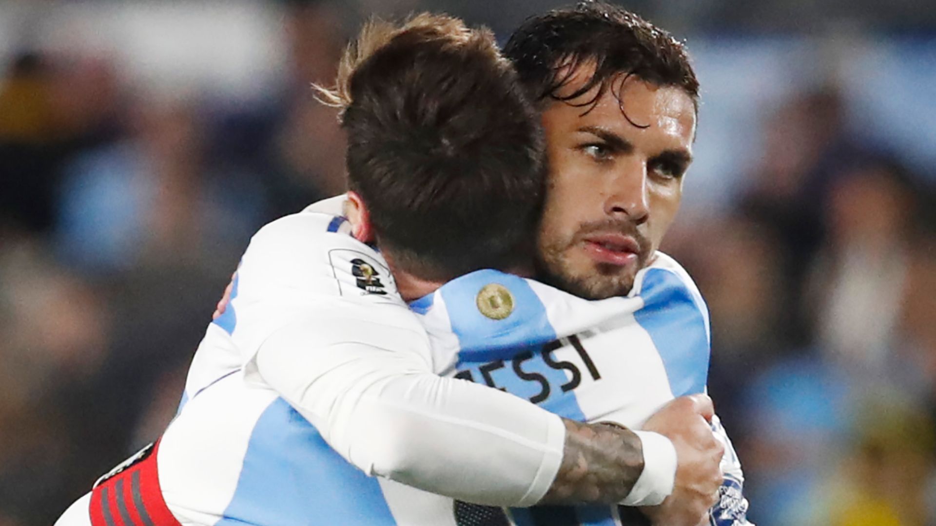 Leandro Paredes Lionel Messi Argentina