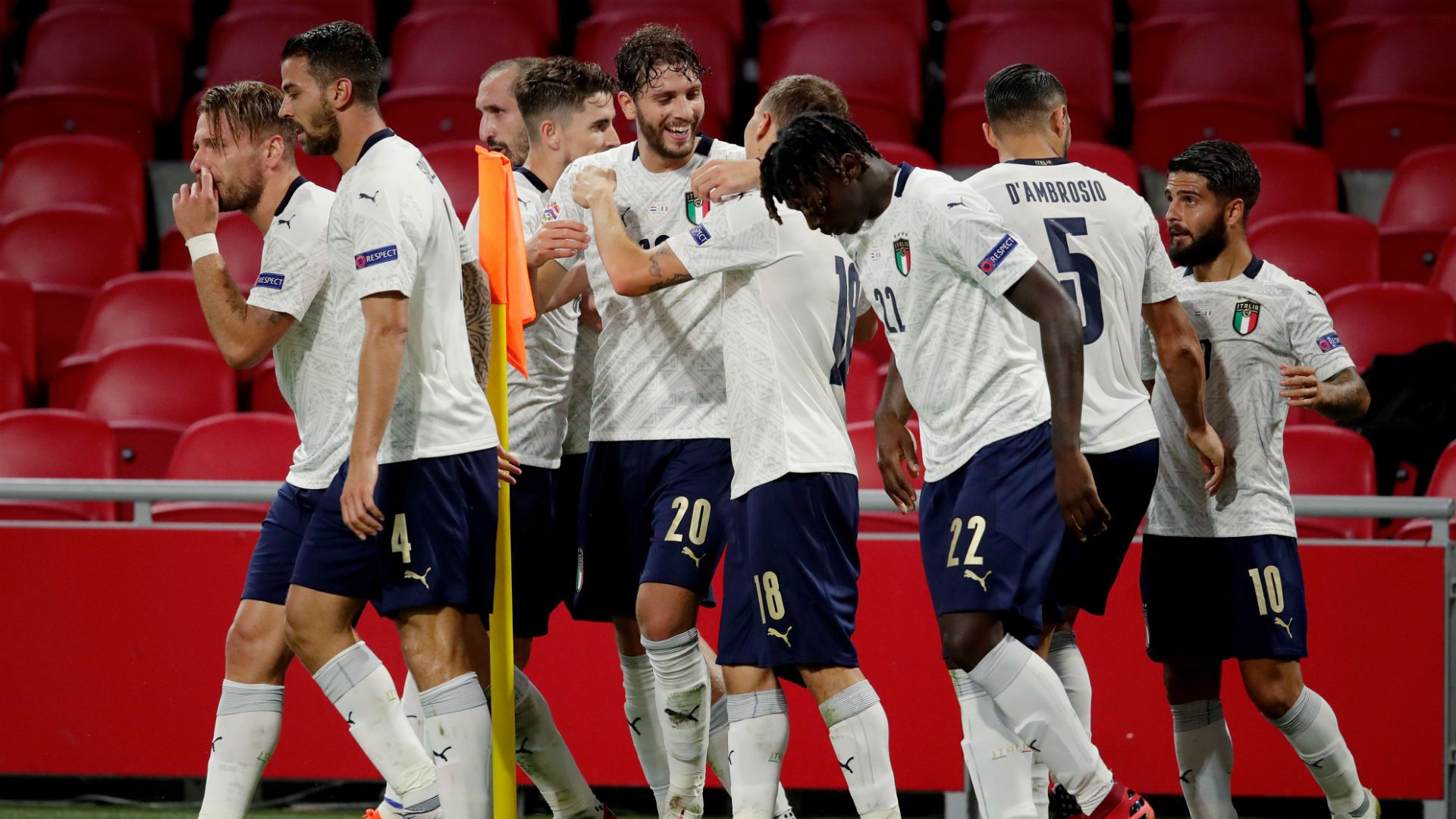 Netherlands Italy Barella goal