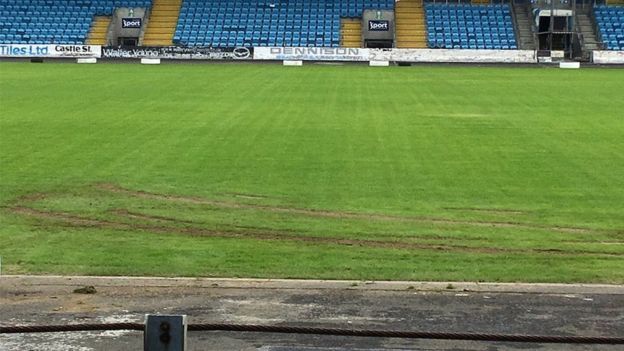 Ballymena pitch destroyed