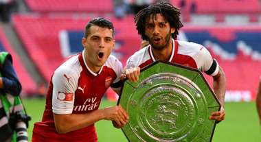 Gnanit Xhaka Mohamed Elneny Arsenal Chelsea Community Shield