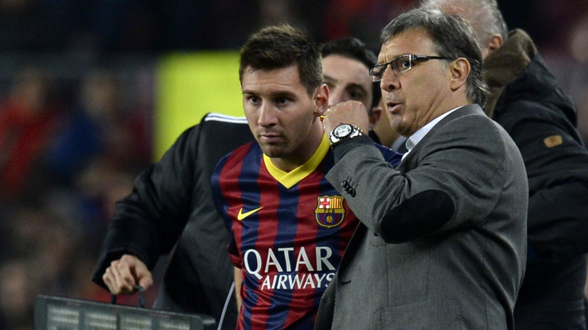 Lionel Messi Gerardo Tata Martino Barcelona