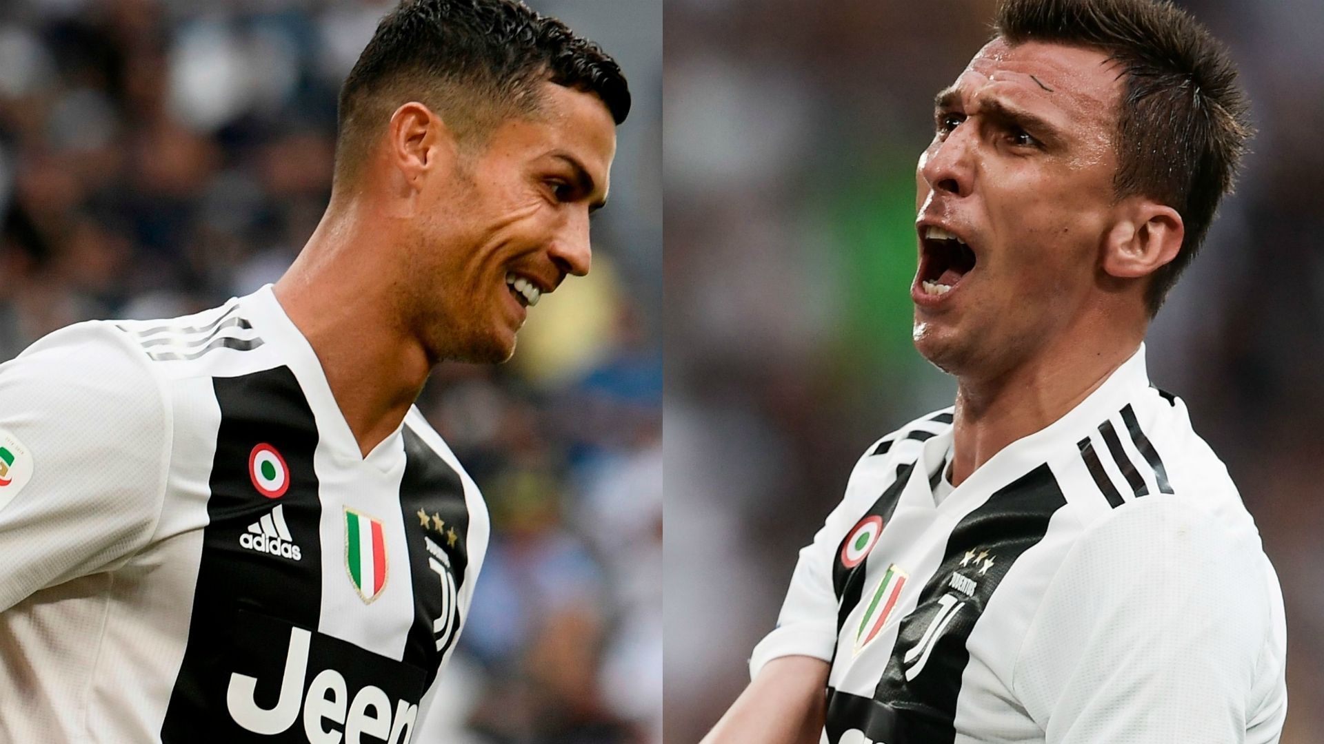 Cristiano Ronaldo Mario Mandzukic Juventus Serie A 08252018
